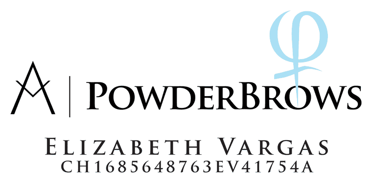 Logotipo de Phi PowderBrows, certificación