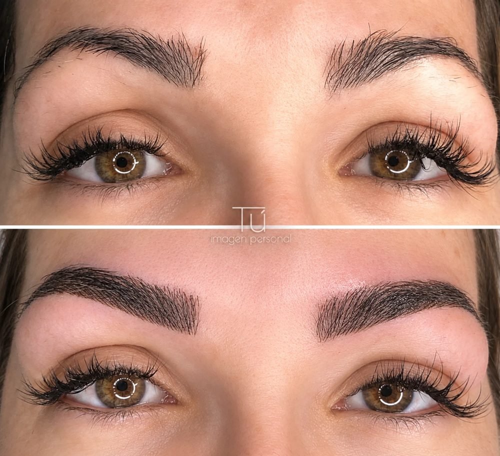 Micropigmentación de cejas, antes y después en TÚ Imagen Personal, Valladolid